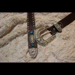 Atlas rhinestone woman’s belt- medium